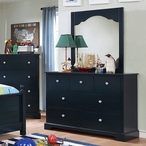 Item # A0020M - Finish: Blue<br><br>Available in Cherry & Gray<br><br>Dresser Sold Separately<br><br>Dimensions: 32 1/4