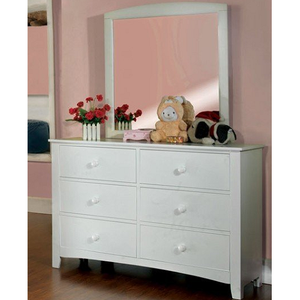 Item # A0079M - Finish: White<br>*Dresser Sold Separately*<br>Dimensions: 33 3/4