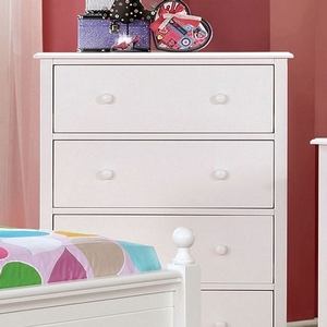 Item # 070CH 4 Drawer Chest in White - Finish: White<br><br>Available in Pink Finish<br><br>Dimensions: 29