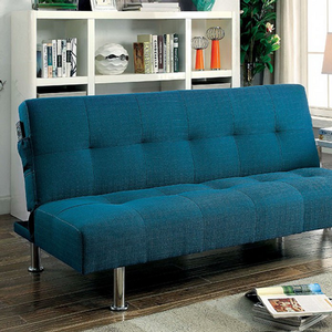 Item # 085FN Futon Sofa - Finish: Dark Teal<br><br>Available in Gray, Blue, Green & Ivory Fabric<br><br>