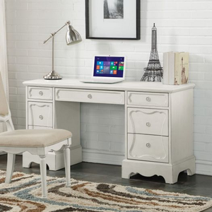 Item # 153D Antique Style Desk - Finish: Antique White<br><br>Chair Sold Separately<br><br>Dimensions: 56