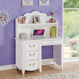 Item # 155D Desk w/ 3 Drawers - Finish: White<br><br>Hutch Sold Separately<br><br>Dimensions: 44