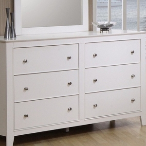 Item # 083DR Dresser - Finish: White<br><br>Mirror Sold Separately<br><br>Dimensions: 52W x 17.50D x 31.75H