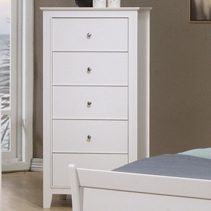 Item # 053CH Chest - Finish: White<br><br>Dimensions: 23.50W x 17.50D x 47.75H