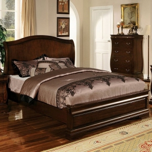 Item # 048Q Queen Bed - Transitional Style<br><br>Platform Bed<br><br>Slat Kit Included<br><br>