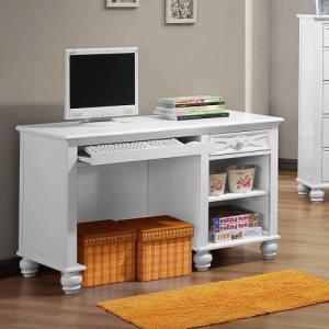 Item # 115D Writing Desk - FInish: White<br><br>Dimensions: 46.5 x 23.5 x 30.25H