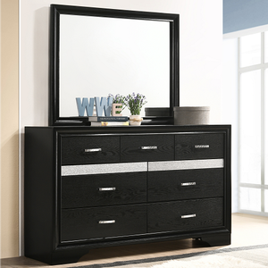 Item # A0071M - Finish: Black<br><br>Available in White Finish<br><br>Dresser Sold Separately<br><br>Dimensions: 46.50W x 1D x 36.50H