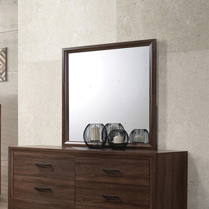 Item # A0081M - Finish: Medium Warn Brown<br><br>Available in Grey Oak / Black Finish<br><br>Dresser Sold Separately<br><br>Dimensions: 37.25W x 0.75D x 38.25H