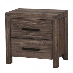Item # A0345NS - Style Rustic<br>
Color/Finish Wire-Brushed Rustic Brown>br>
Material Solid wood, others, wood veneer<br>
Hardware Bronze Metal Pull<br>
Product Dimension Night Stand 24