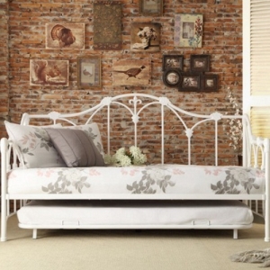 Item # 010MDB Metal DayBed W/ Trundle