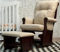M2887 DaVinci Sleigh Multi-Position Lock Glider and Ottoman 
