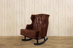 B1023 Leather Empire Rocker
